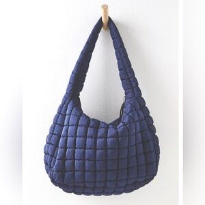 NWT Free People. FP Movement. Quilted Carryall. Navy Baby . Sold Out Color